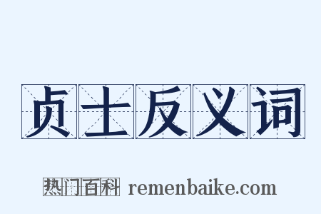 贞士反义词是什么意思的图片